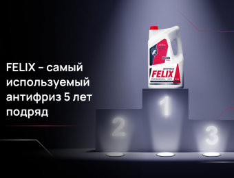 Изображение для записи FELIX – самый используемый антифриз в России уже 5 лет подряд! 