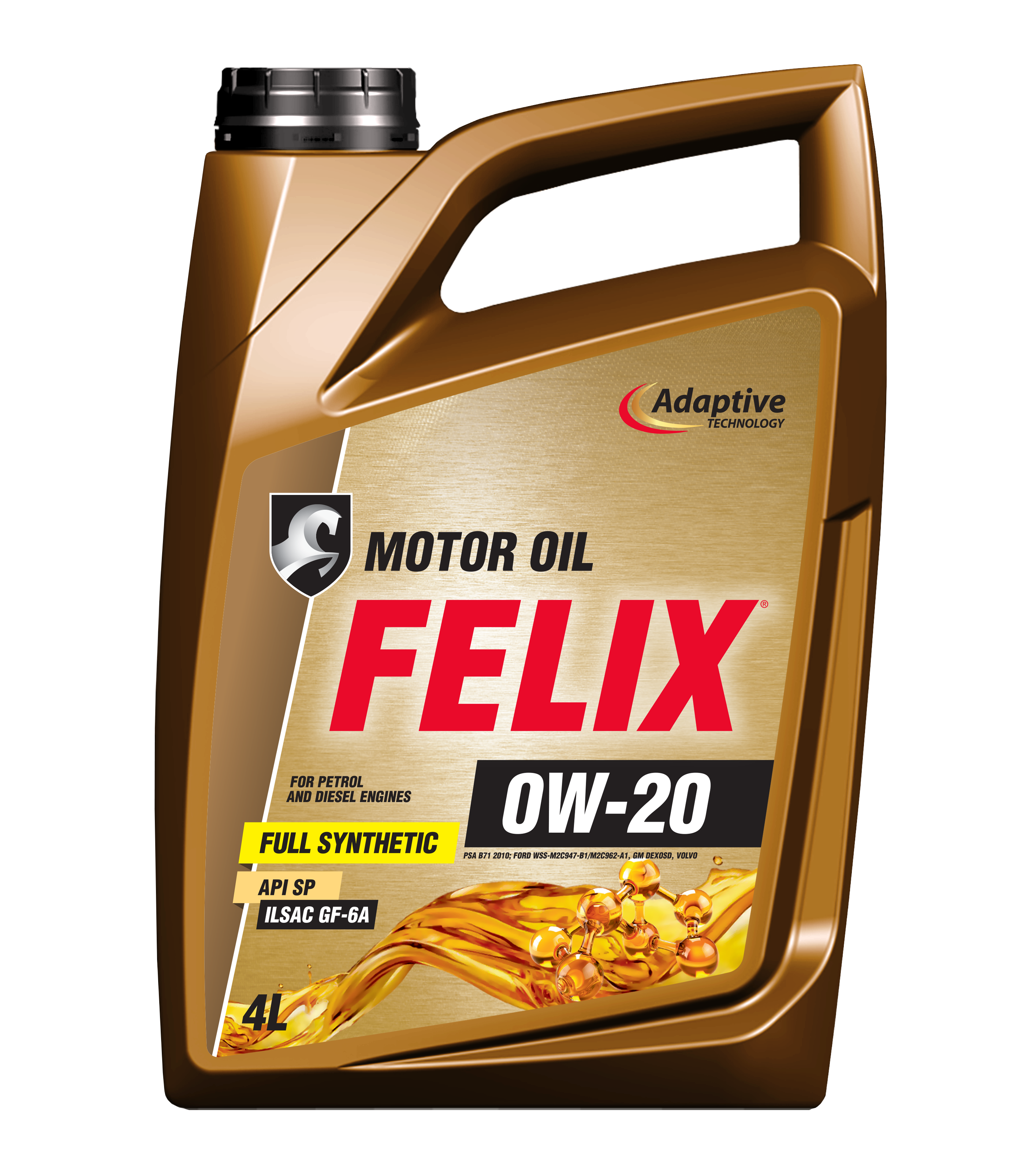 Изображение Масло моторное FELIX 0W-20 ILSAC GF-6А, API SP