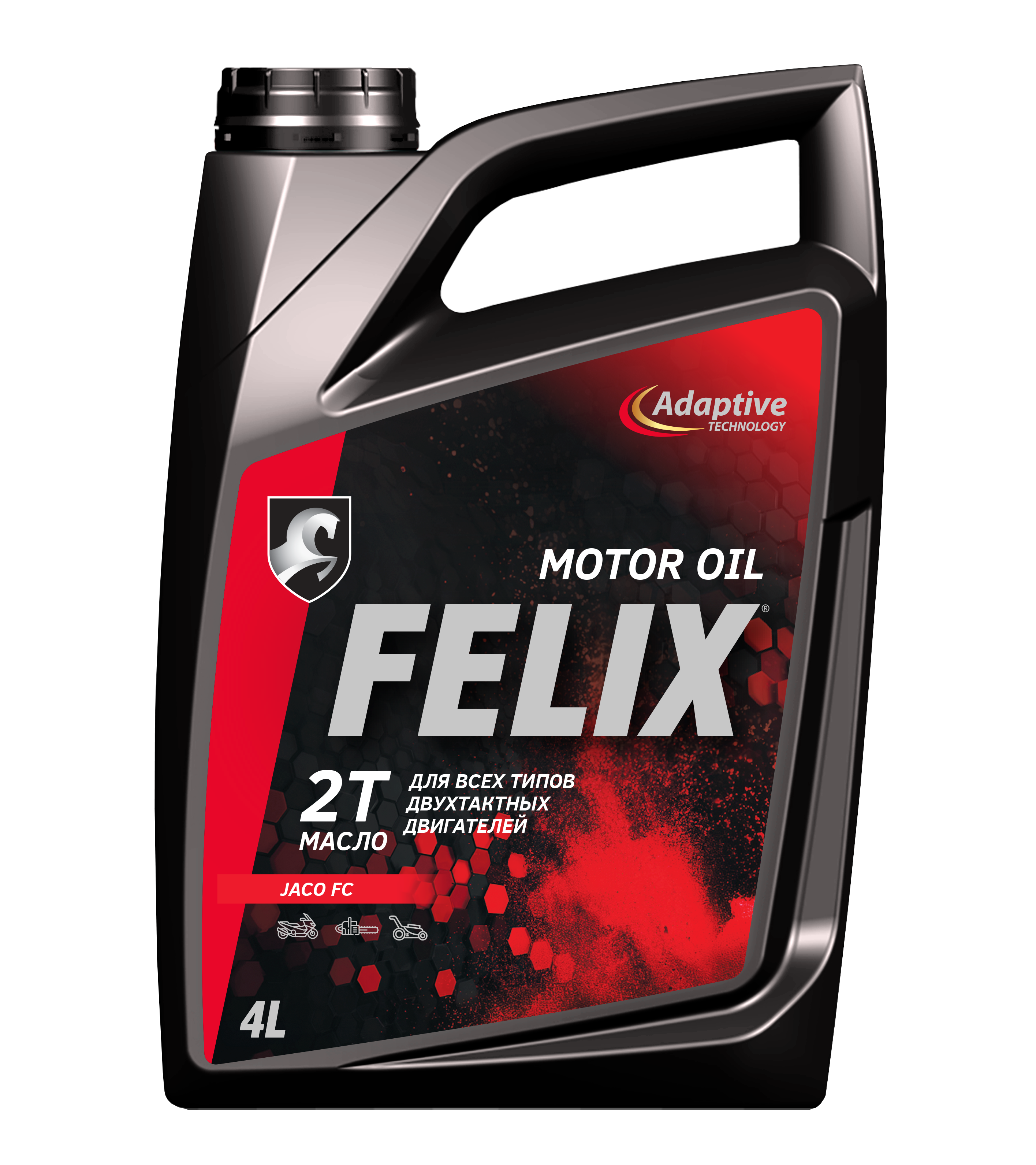 Изображение Моторное масло FELIX 2T для двухтактных бензиновых двигателях мотоциклов