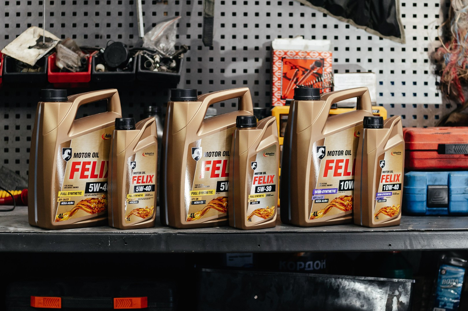 Изображение Моторное масло FELIX 5W-30 ACEA A3/B4, API SN/CF №1