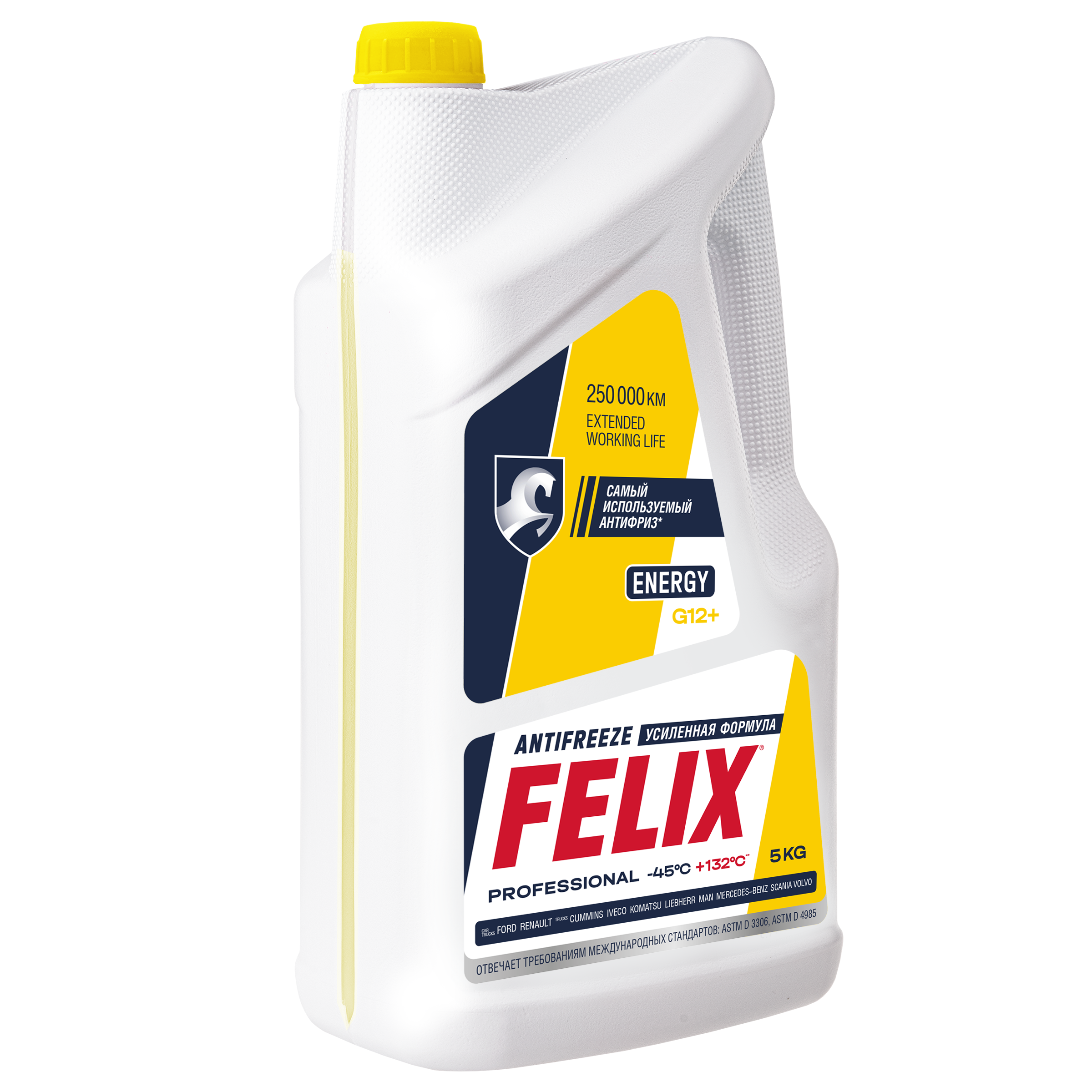 Изображение Антифриз FELIX Energy G12+, желтый №1